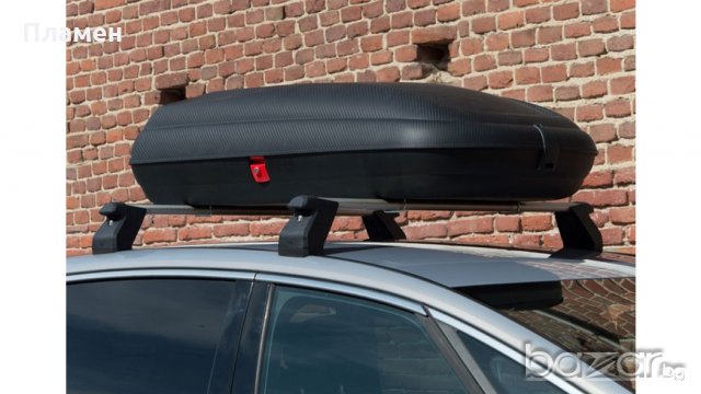 Автобокс,carbon line багажна кутия, закрит багажник за таван обем 320 л. Размери: 130х79х35 см.