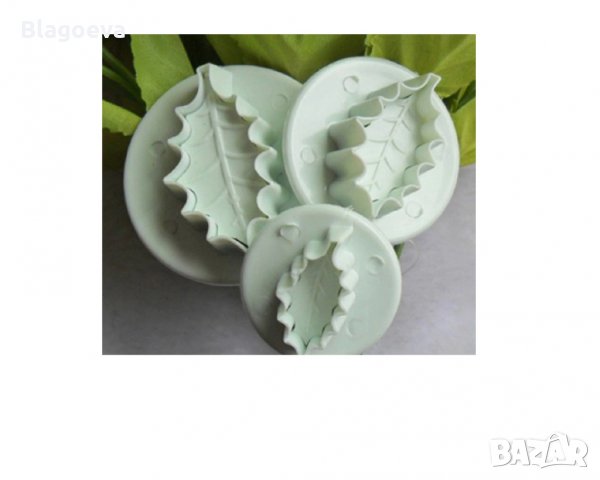 Коледни резци с бутало – имел – 3 бр., снимка 4 - Форми - 22992712