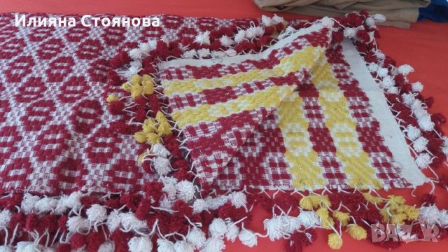 Ръчно изработени тъкани плетени на една кука карета , снимка 12 - Декорация за дома - 22666195