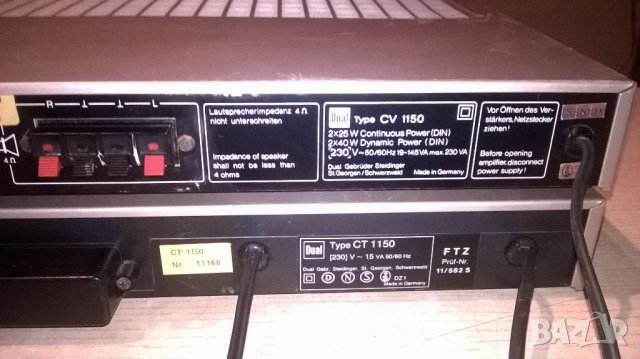 dual amplifier+dual tuner-made in germany-внос швеицария, снимка 15 - Ресийвъри, усилватели, смесителни пултове - 21763901