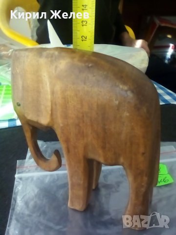 Дървен слон-3499, снимка 3 - Други ценни предмети - 23593560