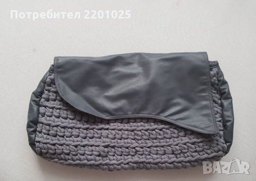 Голяма плетена чанта клъч , снимка 1 - Чанти - 24355562