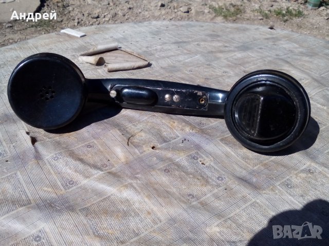 Стара телефонна слушалка, снимка 2 - Антикварни и старинни предмети - 22690817