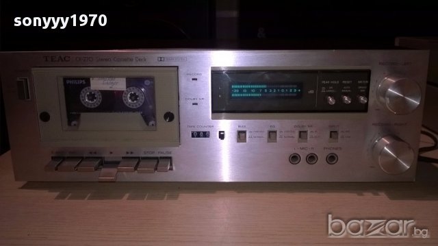 Teac cx-270 cassette deck-made in japan-нов внос швеицария, снимка 4 - Ресийвъри, усилватели, смесителни пултове - 13480854
