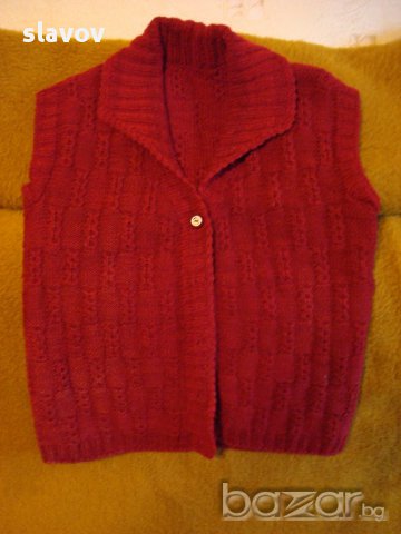  Вълнени Дамски Елеци от естествена вълнена прежда- Разпродажба, снимка 5 - Жилетки - 7289152