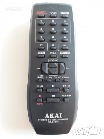 AKAI RC-X101F - дистанционно управление, снимка 1 - Плейъри, домашно кино, прожектори - 25405286
