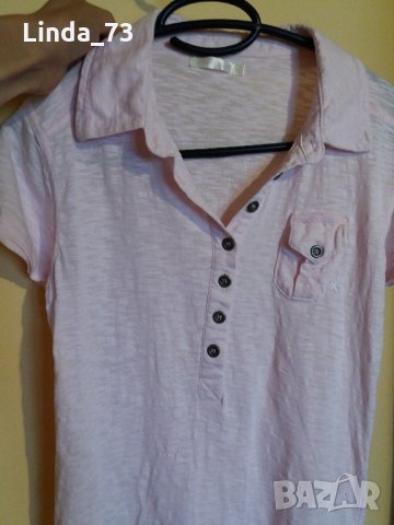 Дам.тениска-"FISHBONE"-/памук/-св.розова. Закупена от Германия., снимка 12 - Тениски - 21997164