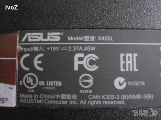 Продавам лаптоп Asus-X455L-на части, снимка 5 - Части за лаптопи - 23866557