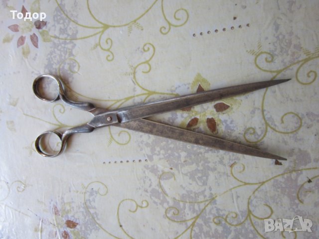 Уникални немски ножици ножица 19 век, снимка 6 - Фризьорски принадлежности - 25829039