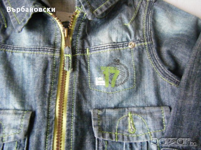 Детско дънково яке, снимка 3 - Панталони и долнища за бебе - 17566916