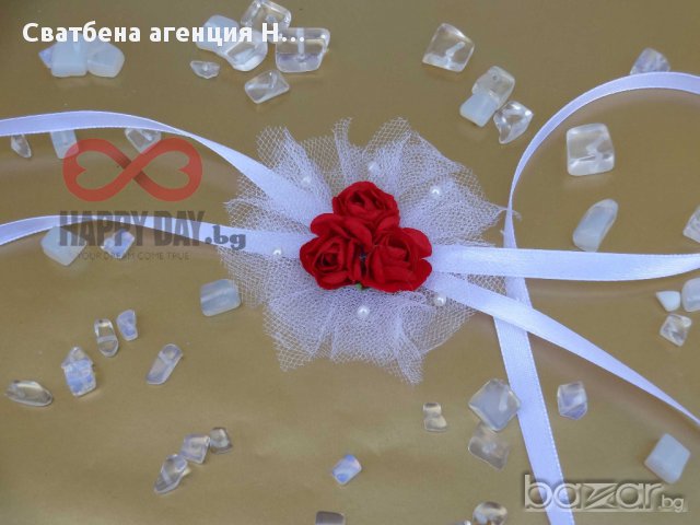 Сватбени бутонери за ръка - бутониера - гривна Бюти, снимка 6 - Кетъринг - 14769940