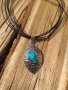 Красивото колие Бадем с натурален Тюркоаз от новата ни колекция !, снимка 2
