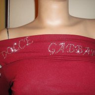 Елегантна червена дамска блуза с дълъг ръкав, реплика на "Dolce&Gabbana", "D&G", дамски топ, ръкави, снимка 6 - Блузи с дълъг ръкав и пуловери - 9205115