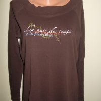 Кафява блуза без вата, снимка 1 - Блузи с дълъг ръкав и пуловери - 17391594