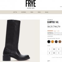 Frye Campus 14G Boots in Black Tumbled Leather, снимка 4 - Дамски ботуши - 23520493