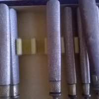 стар коплект-ножове и вилици в кутия, снимка 5 - Антикварни и старинни предмети - 18647284
