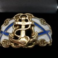 Музеен уникат-Златен Царска Русия Адмиралски морски пръстен, снимка 1 - Пръстени - 21987810