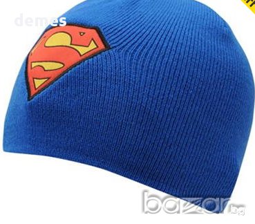 Нова шапка за 12-14 годишно момче в синьо Superman, снимка 1