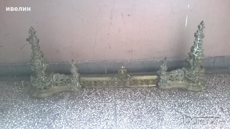 барокови декорация пред камина, снимка 1