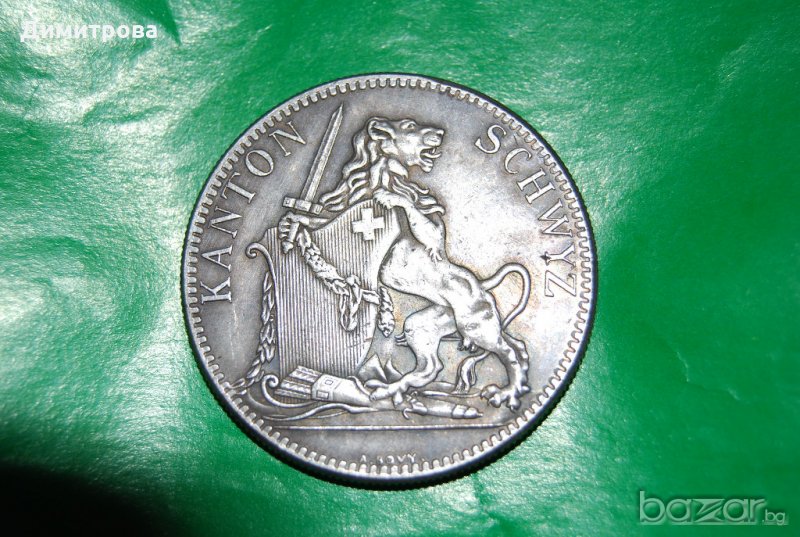 5 франка Швейцария 1867, снимка 1