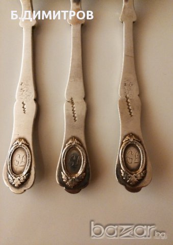 Сребърни Лъжички, снимка 5 - Антикварни и старинни предмети - 13464235