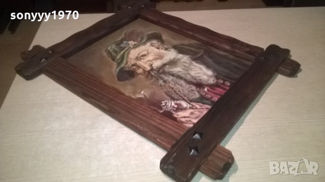 ретро картина-красива и стилна-57х48см-внос швеицария, снимка 3 - Колекции - 23507625