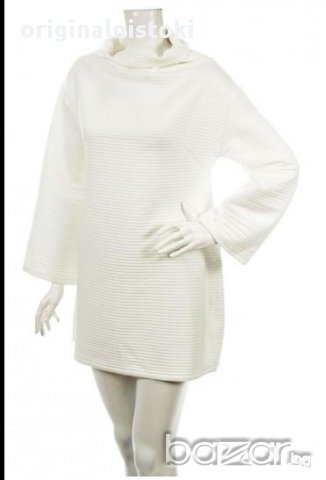 Снежно бяла рокля  блуза  туника  изчистен стилен модел