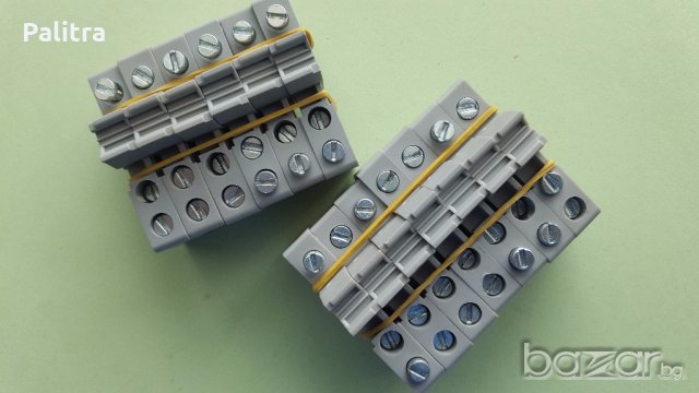 Eлектротехнически клеми за DIN шина