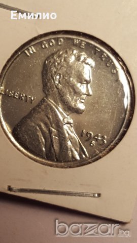 LINCOLN WHEAT 1 CENT 1943 (STEEL) 3 COINS- Philadelphia,Denver and San Francisco Mint.UNC, снимка 2 - Нумизматика и бонистика - 18715584