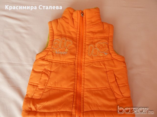 Оранжево елече 2-3 години, снимка 1 - Детски якета и елеци - 9250926