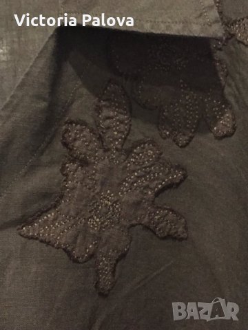 🇩🇪 Блуза стил бохо,лен,Германия, снимка 2 - Ризи - 24690591