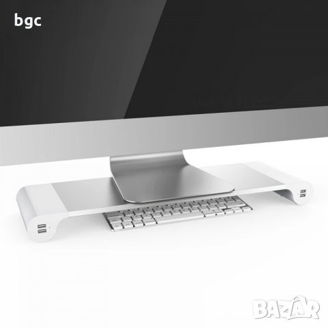 Алуминиева Стойка за Лаптоп/Монитор за Бюро Apple iMac  / Лаптоп MacBook Pro AiR за работно бюро, снимка 11 - Монитори - 26023287