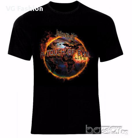  Judas Priest Metal Rock A Touch of Evil Тениска Мъжка/Дамска S до 2XL, снимка 1 - Тениски - 14096354