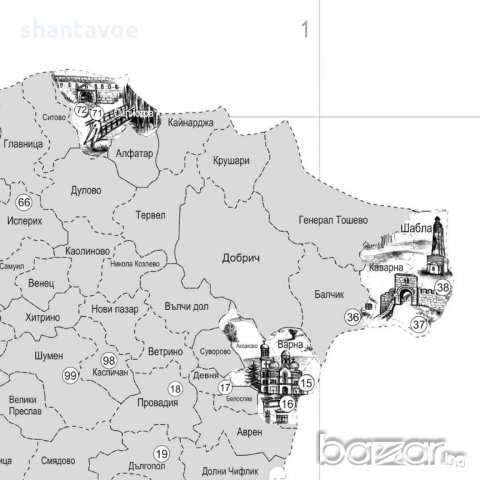 Скреч карта "Разкрий България" с изрисувани 100 обекта, снимка 5 - Подаръци за рожден ден - 19257669