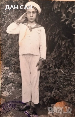 снимка моряк моряче униформа матрос 1933, снимка 2 - Антикварни и старинни предмети - 22689597