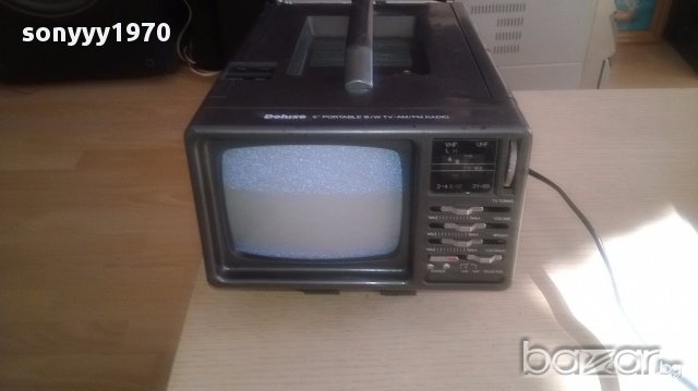 Deluxe tv/radio-12v/220v-30х20х13см-внос швеицария, снимка 9 - Телевизори - 16638251