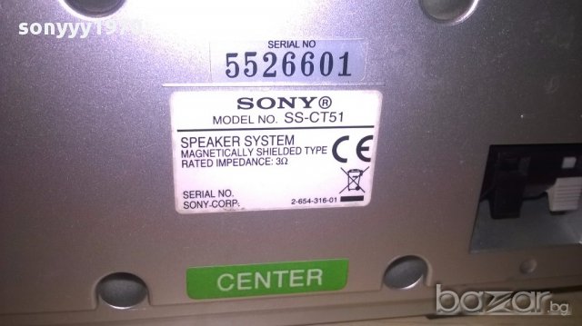 Sony 3 бр-център+2 колони-26/10/9см/15/10/9см-внос швеицария, снимка 10 - Тонколони - 15285739