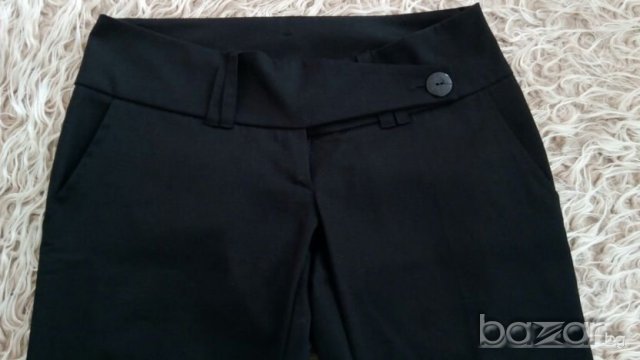Черен сатенен панталон"S", снимка 6 - Панталони - 20892141