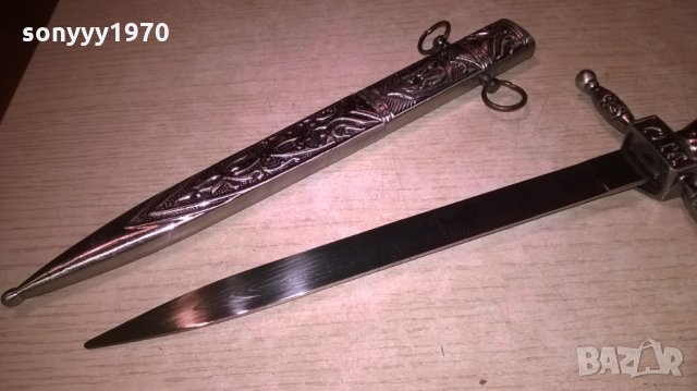 нож сабя-кама с ножница-метални-38х11см-внос швеицария, снимка 4 - Колекции - 23651655