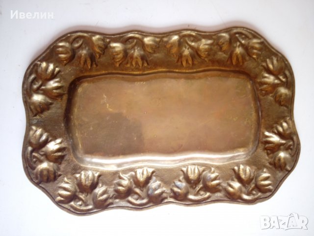 стара бронзова табла,поднос, снимка 5 - Антикварни и старинни предмети - 22826251
