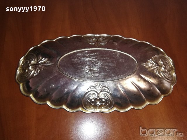 ретро колекция-метална чиния-36х19х4см-внос швеицария, снимка 8 - Колекции - 20880807