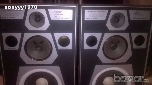 Atlanta as3 made in denmark 2х120watt 47/30/26см-внос швеицария, снимка 7 - Тонколони - 15987877