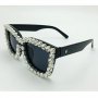 лукс слънчеви очила котешки с кристали, снимка 3