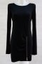 Черна рокля с цип марка PHARD - S, снимка 1 - Рокли - 18425743
