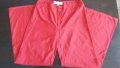 Дамски панталон червен шушлек, снимка 1 - Панталони - 18454342