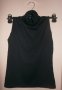 Дамска полу блуза без ръкав в черен цвят, снимка 1 - Потници - 8958787