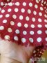 Дам.пола-/вискоза/,цвят-бордо с бели точки. Закупена от Италия., снимка 8