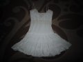 Дамска страхотна рокличка в бяло, снимка 1 - Рокли - 13675436