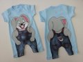 Гащеризон ( ромпър ) "Зайче" 74см. и 80см., снимка 3