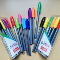 Комплект маслени химикалки с 10 различни цвята PIANO BRILLIANT COLOURS PT-1159-10 , снимка 1 - Други - 19386683